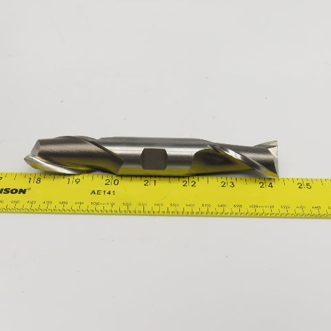 Hertel 1" Diam 2 Flute Spiral Double Ended End Mill 5.567 Lead 1-3/4" LOC