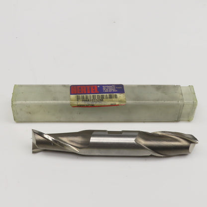 Hertel 1" Diam 2 Flute Spiral Double Ended End Mill 5.567 Lead 1-3/4" LOC