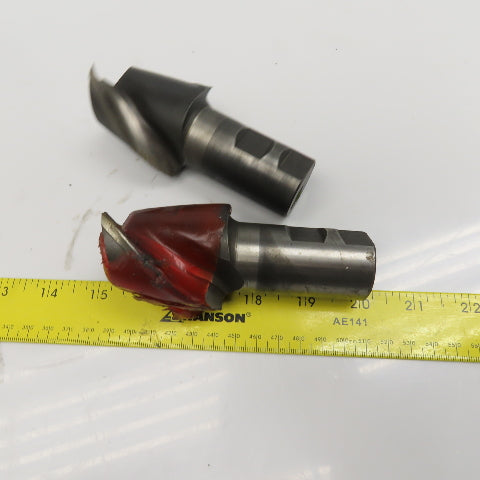 2" Diam. 2 Flute Spiral End Mill 1-1/4" Shank 2" LOC 4-1/4" OAL Lot Of 2