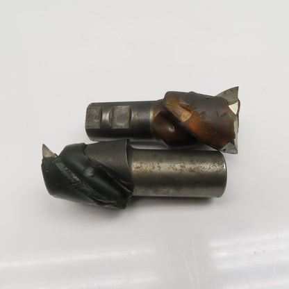 2" Diam. 2 Flute Spiral End Mill 1-1/4" Shank 2" LOC 4-1/4" OAL Lot Of 2