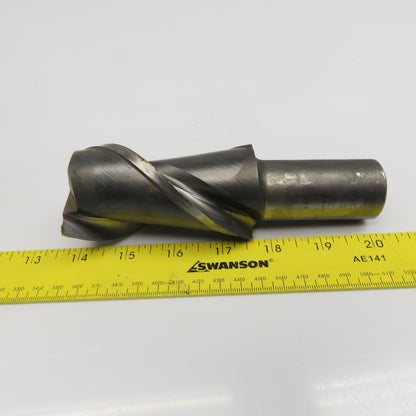 2" Diam. 2 Flute Spiral End Mill 1-1/4" Shank 3-1/2" LOC 6" OAL