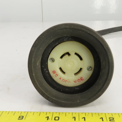 Hubbell 30A 480V 4 Blade Grounded Prewired Machine Cord Female Pigtail