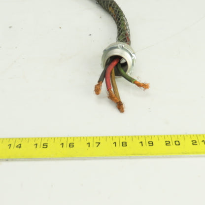 Hubbell 30A 480V 4 Blade Grounded Prewired Machine Cord Female Pigtail
