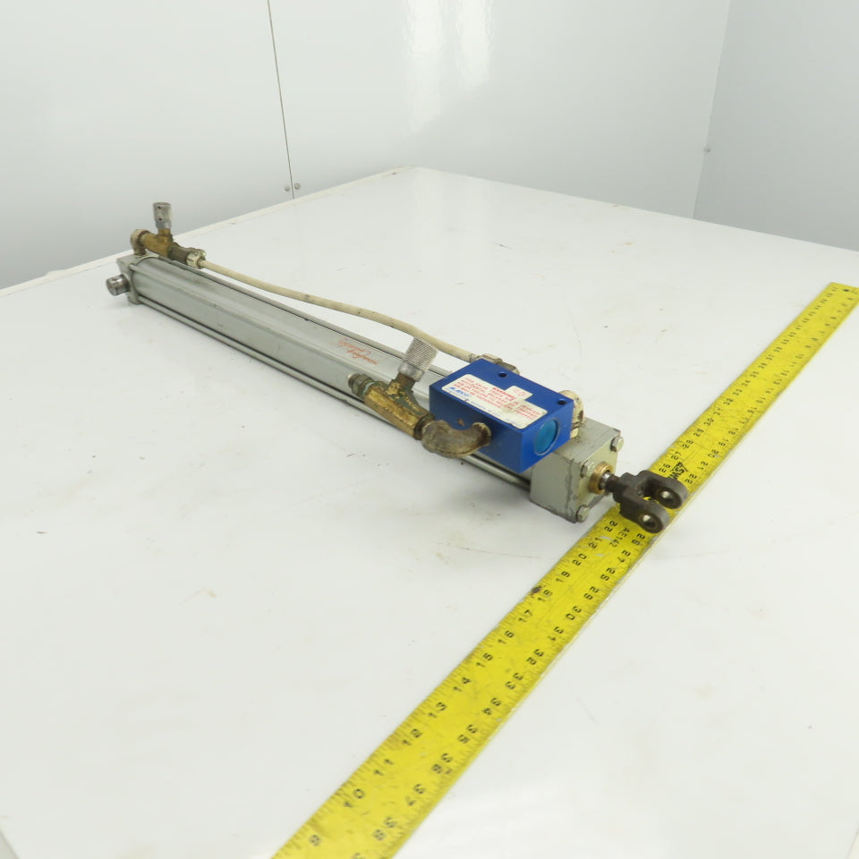 Milwaukee Model A-72 Hydraulic Cylinder 2" Bore 26" Stroke 5/8" Rod 250 PSI