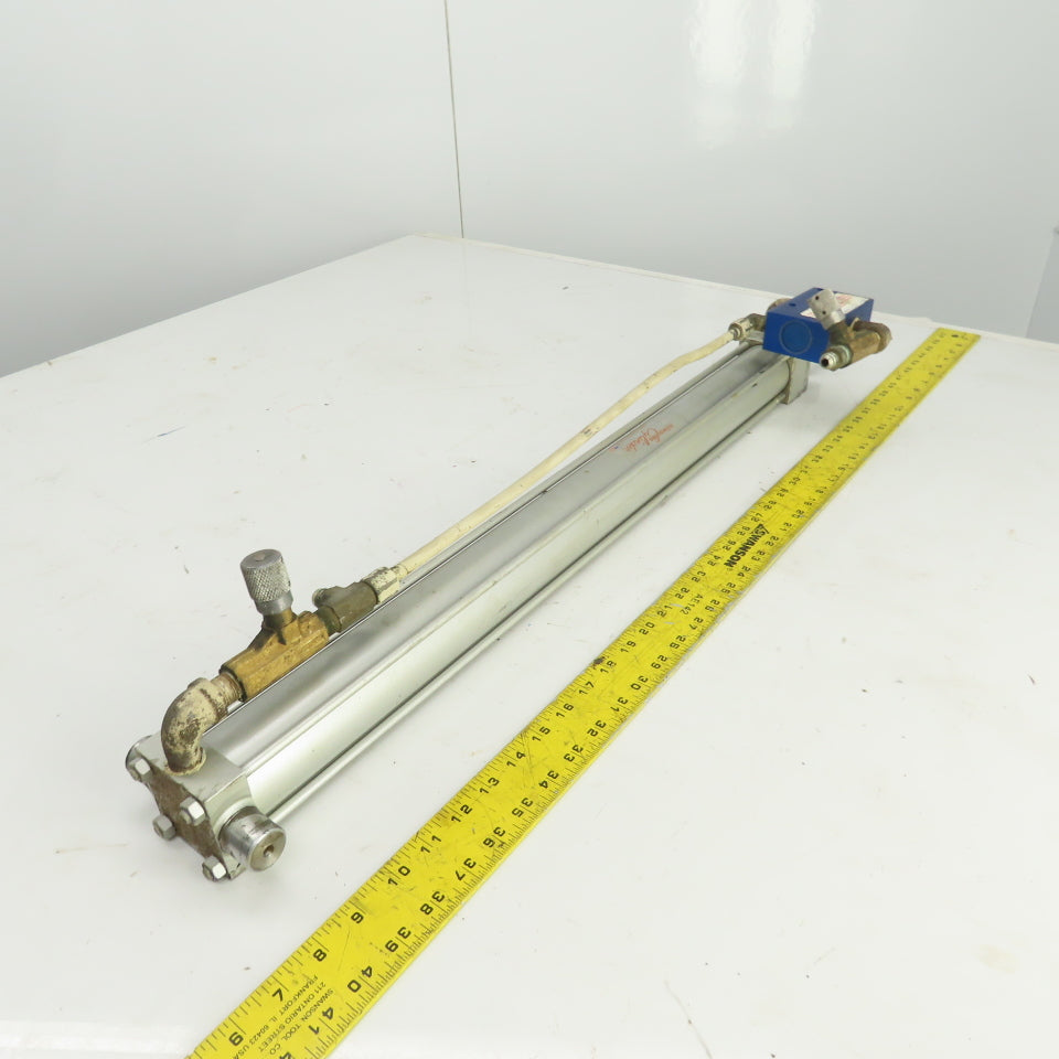 Milwaukee Model A-72 Hydraulic Cylinder 2" Bore 26" Stroke 5/8" Rod 250 PSI