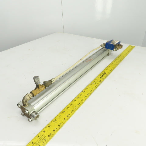 Milwaukee Model A-72 Hydraulic Cylinder 2" Bore 26" Stroke 5/8" Rod 250 PSI