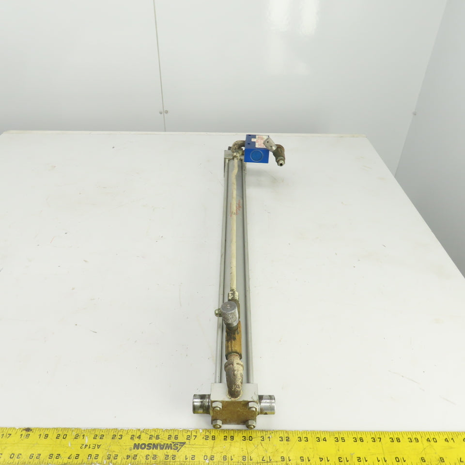 Milwaukee Model A-72 Hydraulic Cylinder 2" Bore 26" Stroke 5/8" Rod 250 PSI
