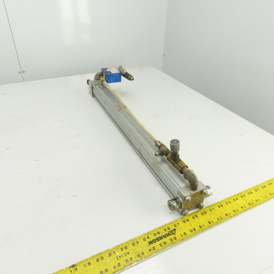 Milwaukee Model A-72 Hydraulic Cylinder 2" Bore 26" Stroke 5/8" Rod 250 PSI