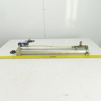 Milwaukee Model A-72 Hydraulic Cylinder 2" Bore 26" Stroke 5/8" Rod 250 PSI