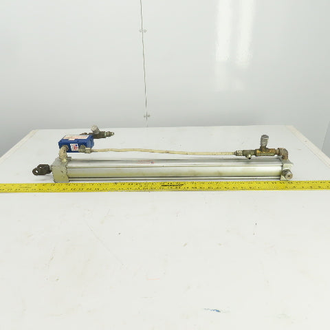 Milwaukee Model A-72 Hydraulic Cylinder 2" Bore 26" Stroke 5/8" Rod 250 PSI