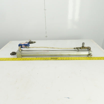 Milwaukee Model A-72 Hydraulic Cylinder 2" Bore 26" Stroke 5/8" Rod 250 PSI