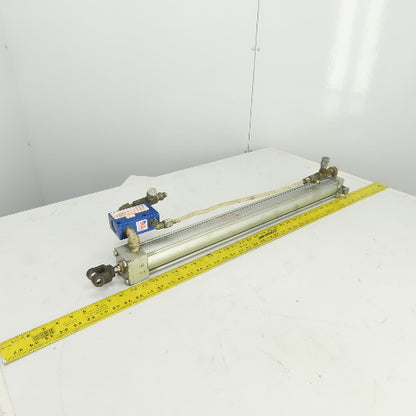 Milwaukee Model A-72 Hydraulic Cylinder 2" Bore 26" Stroke 5/8" Rod 250 PSI