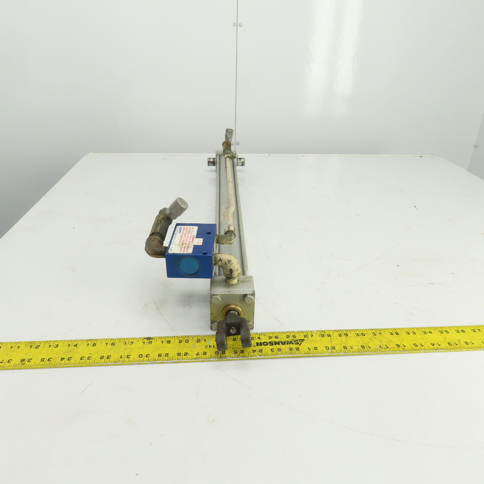 Milwaukee Model A-72 Hydraulic Cylinder 2" Bore 26" Stroke 5/8" Rod 250 PSI