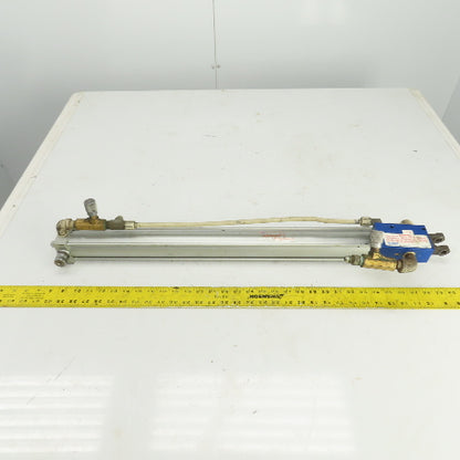 Milwaukee Model A-72 Hydraulic Cylinder 2" Bore 26" Stroke 5/8" Rod 250 PSI