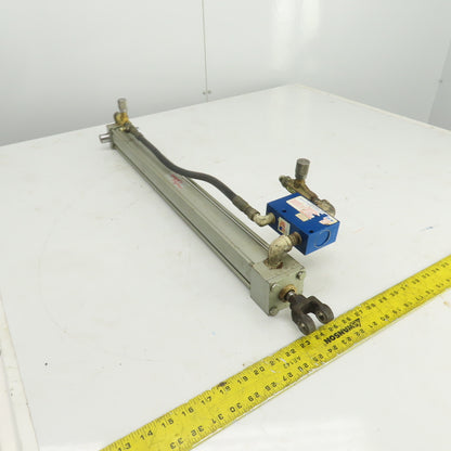 Milwaukee Model A-72 Hydraulic Cylinder 2" Bore 26" Stroke 5/8" Rod 250 PSI