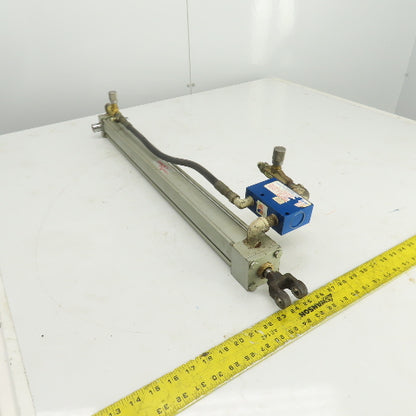 Milwaukee Model A-72 Hydraulic Cylinder 2" Bore 26" Stroke 5/8" Rod 250 PSI