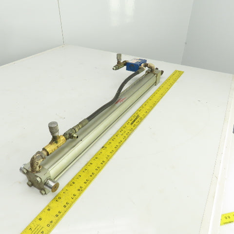 Milwaukee Model A-72 Hydraulic Cylinder 2" Bore 26" Stroke 5/8" Rod 250 PSI
