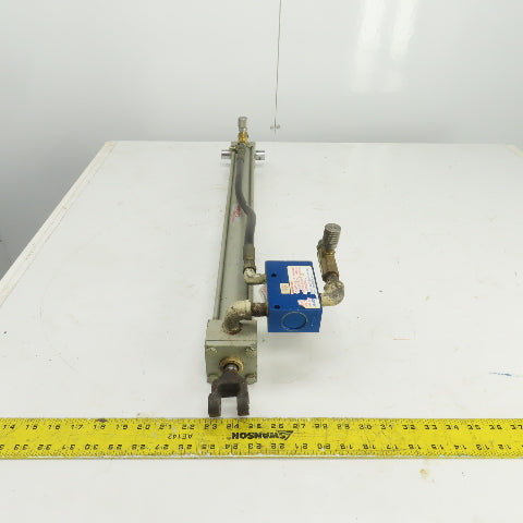 Milwaukee Model A-72 Hydraulic Cylinder 2" Bore 26" Stroke 5/8" Rod 250 PSI