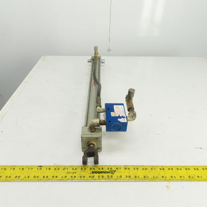 Milwaukee Model A-72 Hydraulic Cylinder 2" Bore 26" Stroke 5/8" Rod 250 PSI