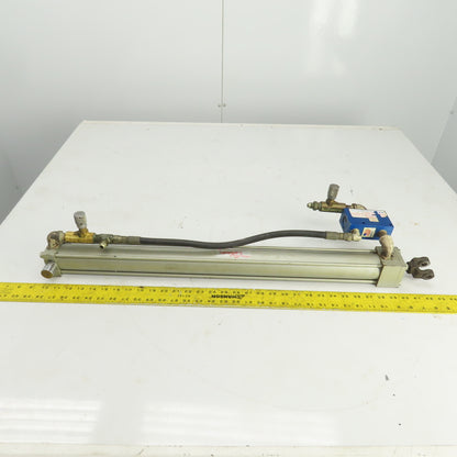Milwaukee Model A-72 Hydraulic Cylinder 2" Bore 26" Stroke 5/8" Rod 250 PSI