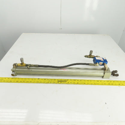 Milwaukee Model A-72 Hydraulic Cylinder 2" Bore 26" Stroke 5/8" Rod 250 PSI