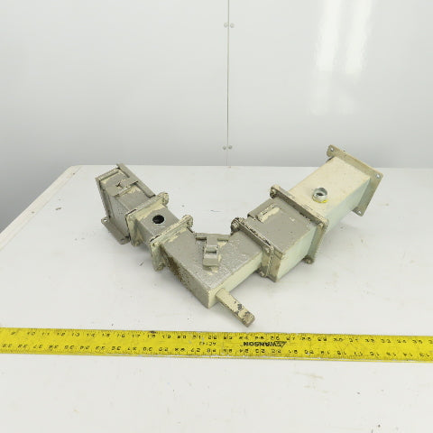 Hoffman 90° Electrical Trough Wireway Flanges 5-3/8" x 5-3/8"