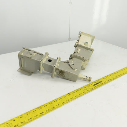 Hoffman 90° Electrical Trough Wireway Flanges 5-3/8" x 5-3/8"