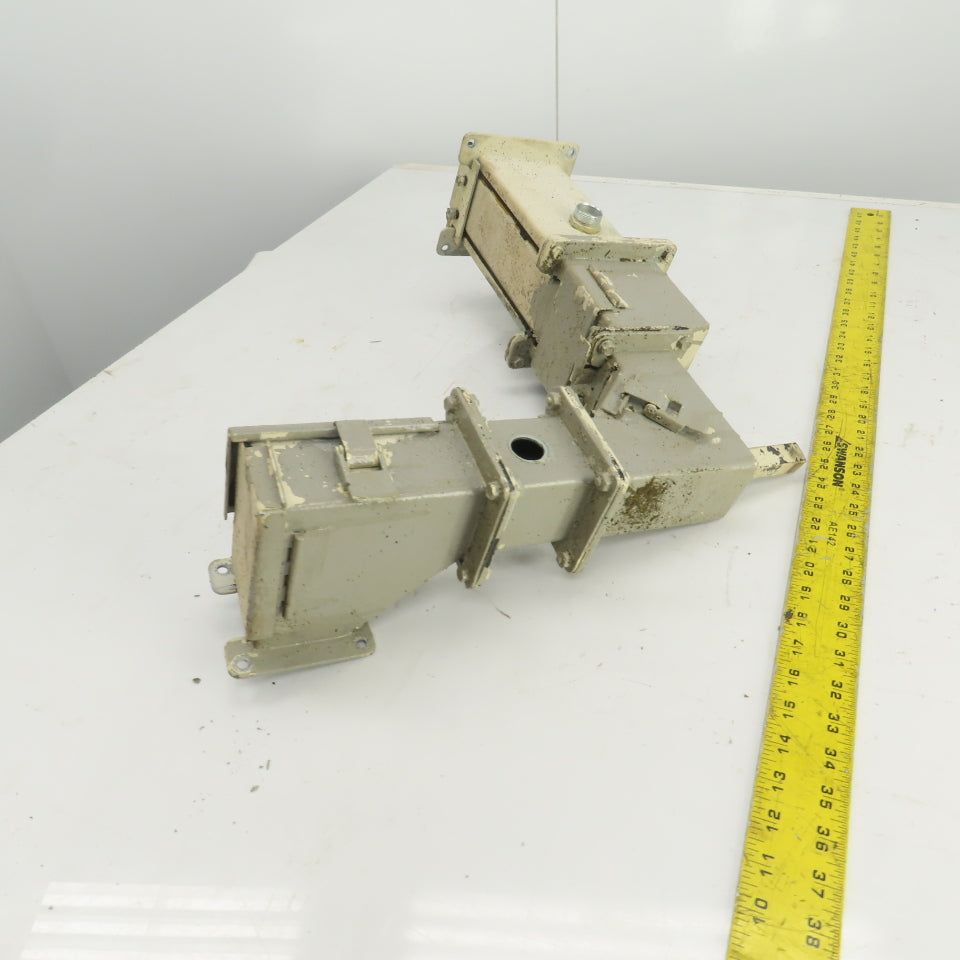 Hoffman 90° Electrical Trough Wireway Flanges 5-3/8" x 5-3/8"