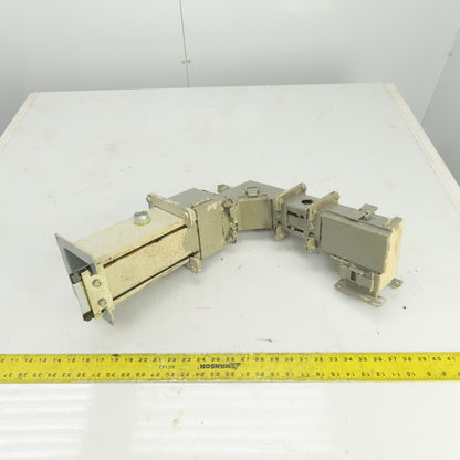 Hoffman 90° Electrical Trough Wireway Flanges 5-3/8" x 5-3/8"