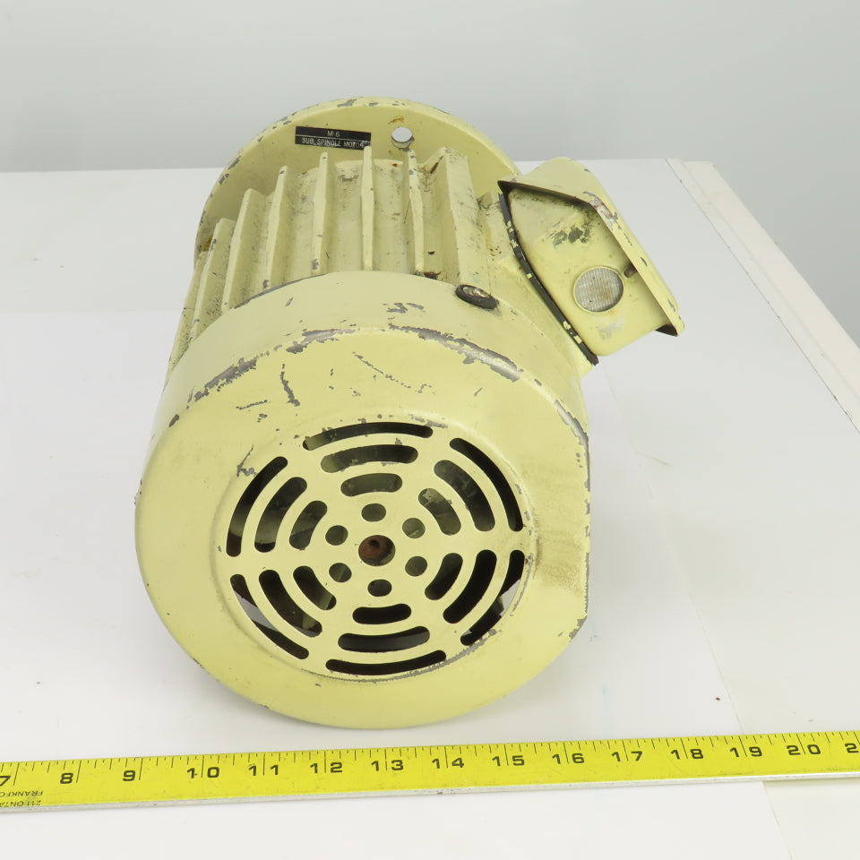 Fuji MPF2097G 1.5KW Induction Motor 1500/6000RPM 208V 7.8A 3PH 90L Frame