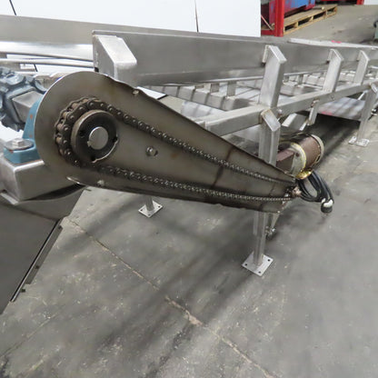 IMI 20" x 130" Stainless Steel Granular Discharge Conveyor 10FPM 3Ph