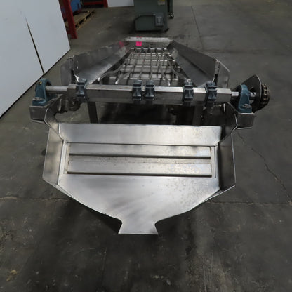 IMI 20" x 130" Stainless Steel Granular Discharge Conveyor 10FPM 3Ph