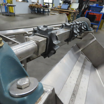 IMI 20" x 130" Stainless Steel Granular Discharge Conveyor 10FPM 3Ph
