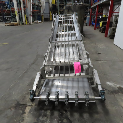 IMI 20" x 130" Stainless Steel Granular Discharge Conveyor 10FPM 3Ph
