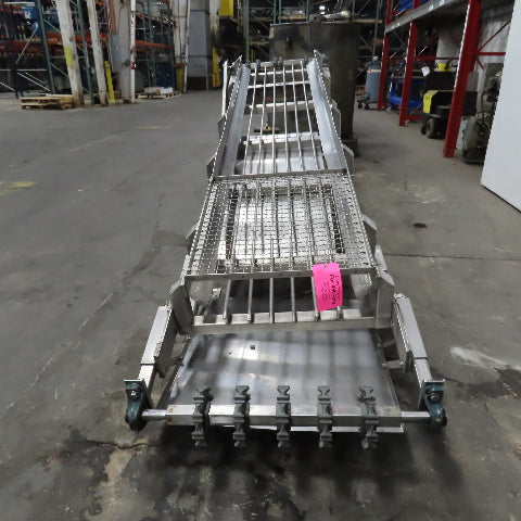 IMI 20" x 130" Stainless Steel Granular Discharge Conveyor 10FPM 3Ph