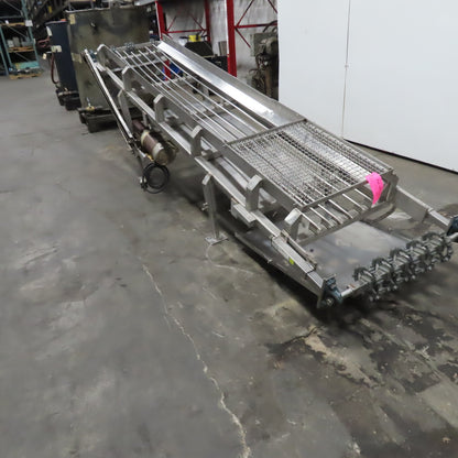 IMI 20" x 130" Stainless Steel Granular Discharge Conveyor 10FPM 3Ph