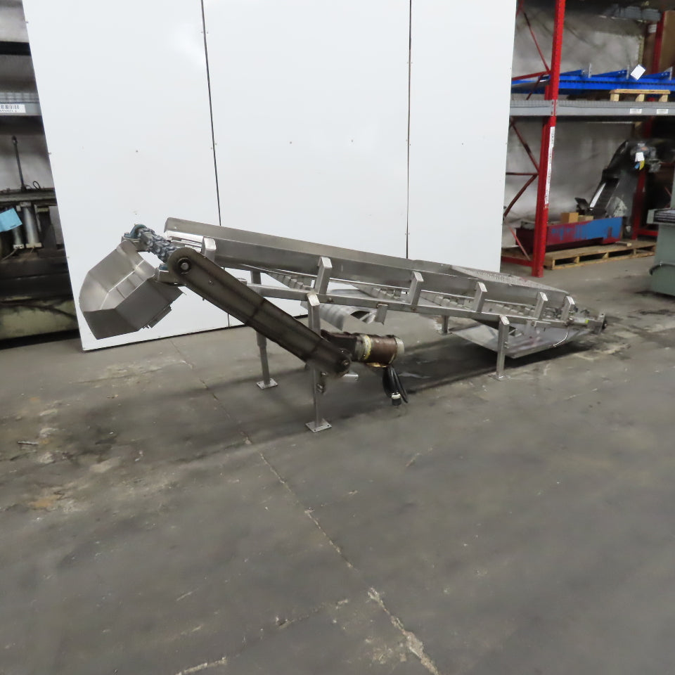 IMI 20" x 130" Stainless Steel Granular Discharge Conveyor 10FPM 3Ph