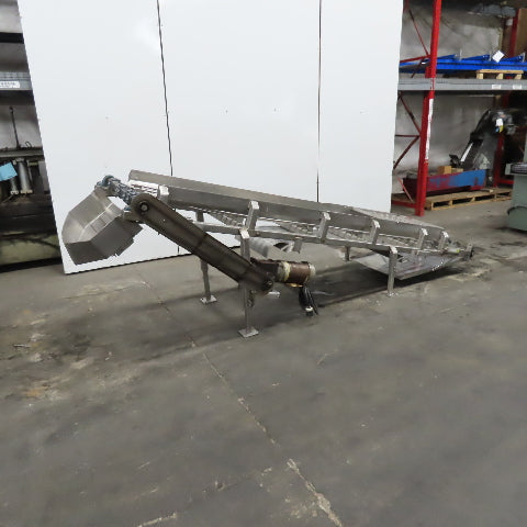 IMI 20" x 130" Stainless Steel Granular Discharge Conveyor 10FPM 3Ph
