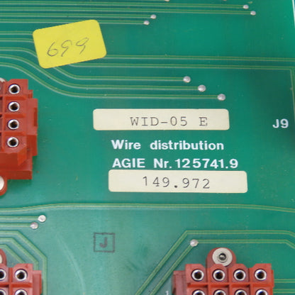 Agie Nr 125741.9 WID-05E 149.972 Wire Distribution Board