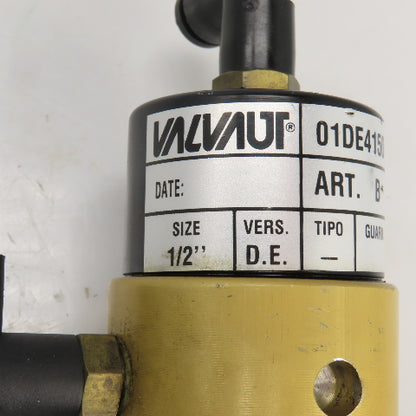 Valaut 01DE4150 ART.B Pneumatic Controlled Brass Valve 1/2"NPT
