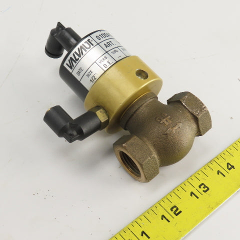 Valaut 01DE4150 ART.B Pneumatic Controlled Brass Valve 1/2"NPT