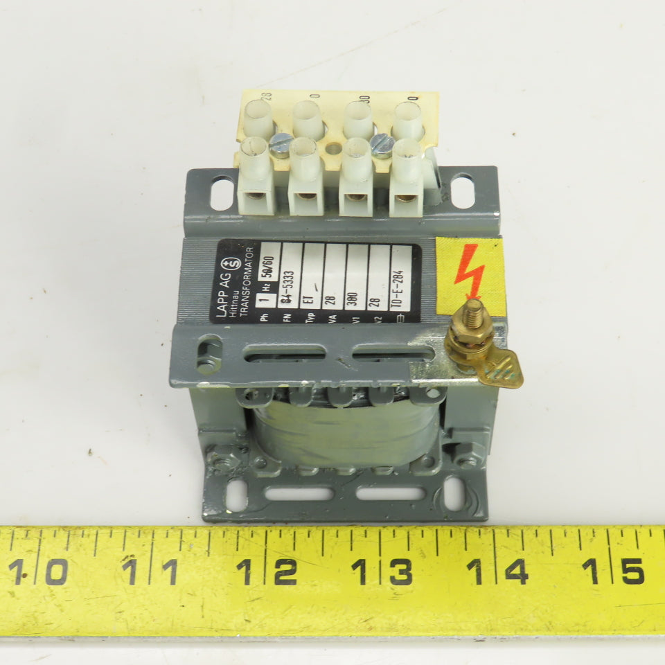 Lapp 84-5333 ET Hittnau Transformer TD-E-284 Pri 380V Sec 28V