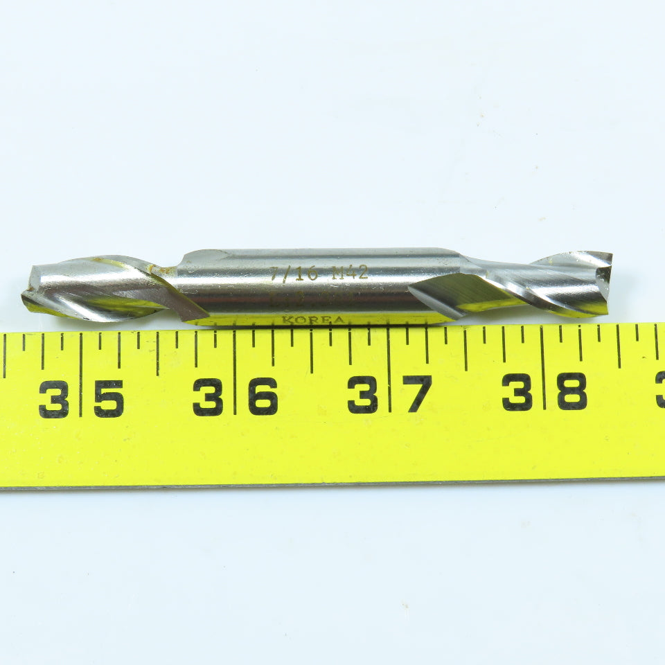 Daco CEMD-214 7/16" Cobalt Square End Mill Double End 2F 1/2" Dia Shank Lot of 6