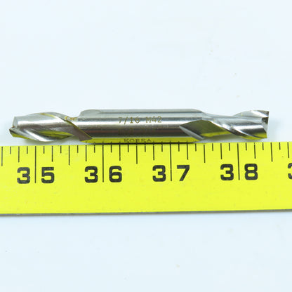 Daco CEMD-214 7/16" Cobalt Square End Mill Double End 2F 1/2" Dia Shank Lot of 6