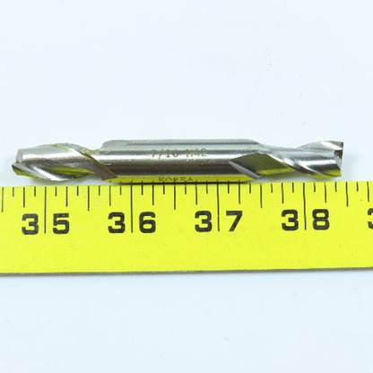 Daco CEMD-214 7/16" Cobalt Square End Mill Double End 2F 1/2" Dia Shank Lot of 6