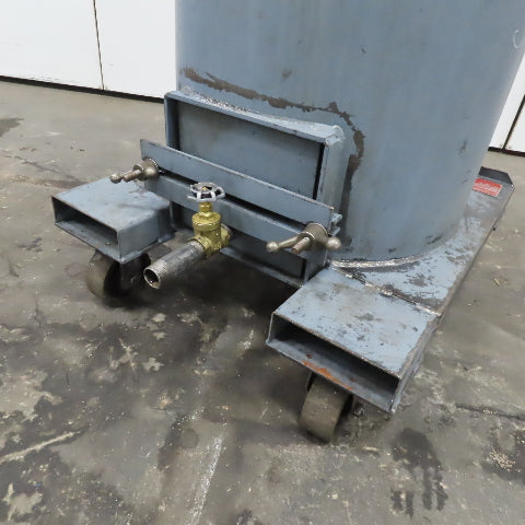 Cecor TX-55PL Mobile 55 Gallon Drum W/ Pneumatic Coolant Sump Vacuum Assembly