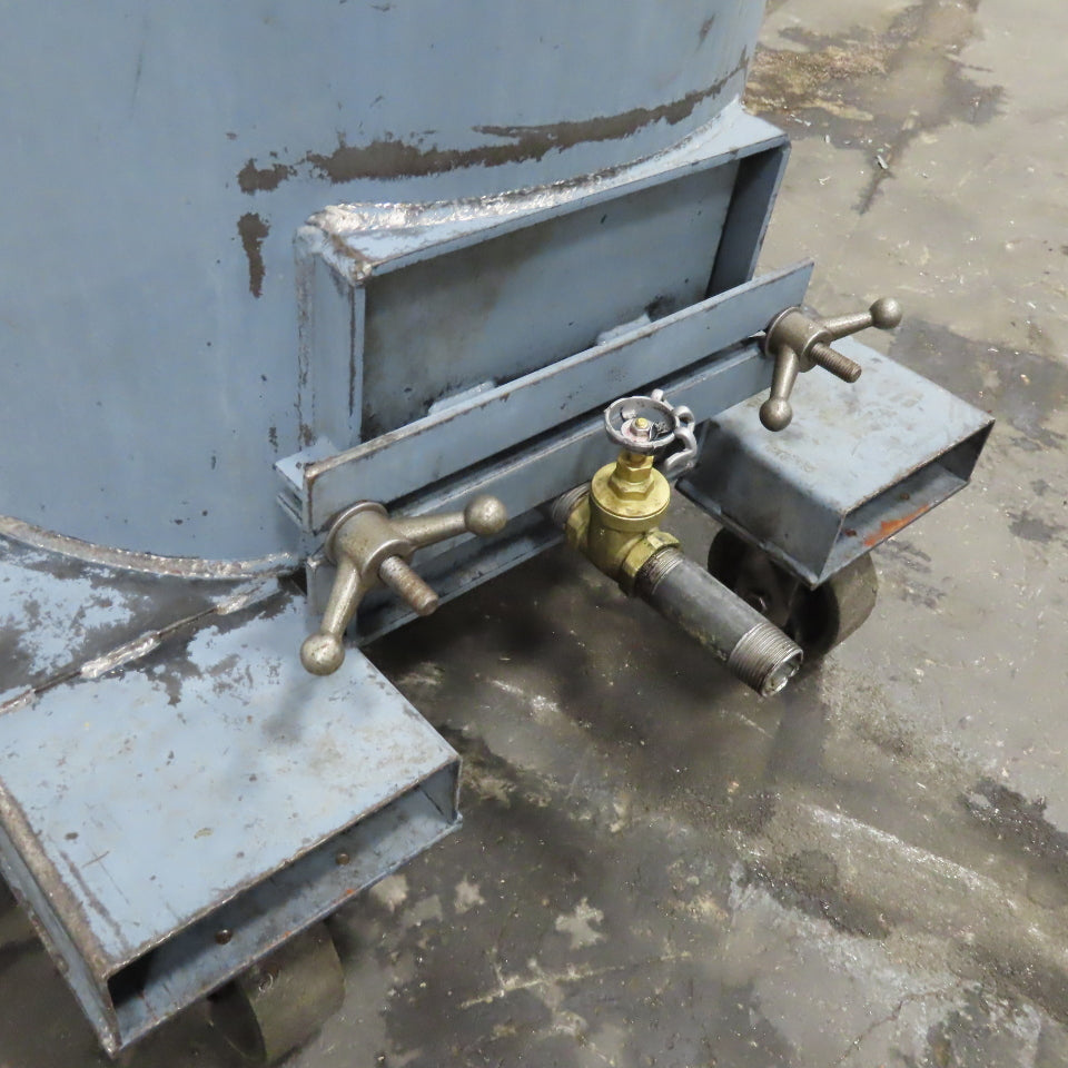Cecor TX-55PL Mobile 55 Gallon Drum W/ Pneumatic Coolant Sump Vacuum Assembly