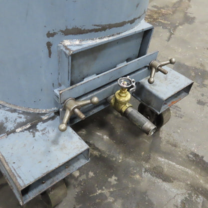 Cecor TX-55PL Mobile 55 Gallon Drum W/ Pneumatic Coolant Sump Vacuum Assembly