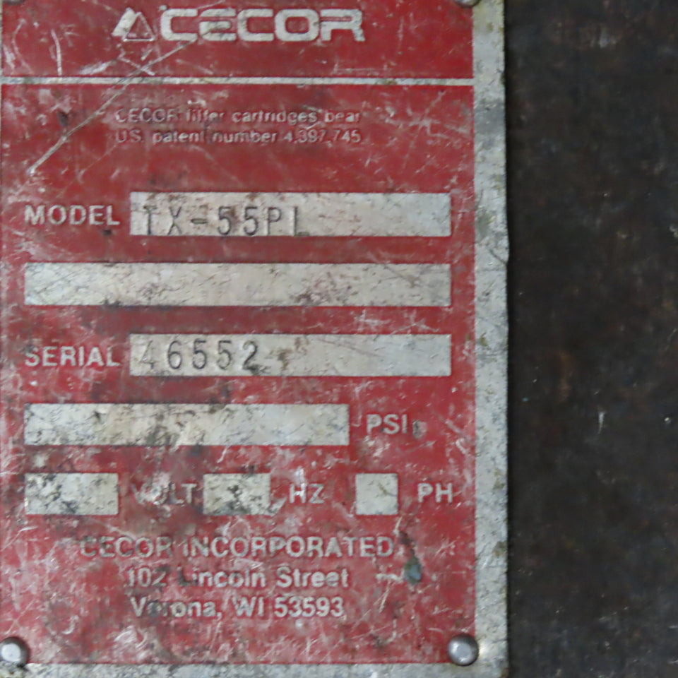 Cecor TX-55PL Mobile 55 Gallon Drum Coolant Transfer Storage W/ Shut Off Float