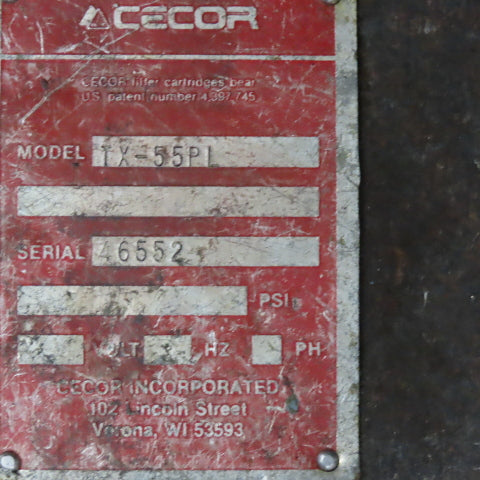 Cecor TX-55PL Mobile 55 Gallon Drum Coolant Transfer Storage W/ Shut Off Float